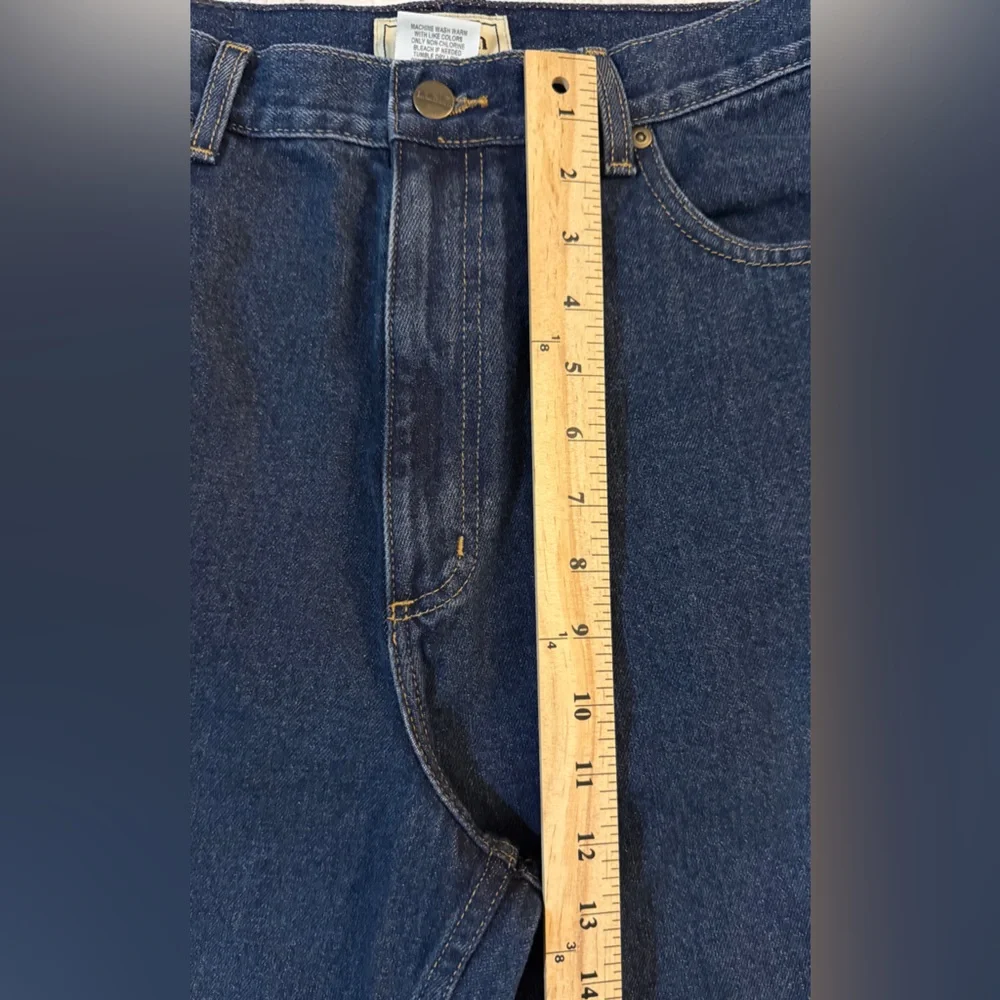 L.L. Bean Women's 14 Tall Jeans Original Fit Traditional Blue Denim 100% Cotton - Picture 4 of 10